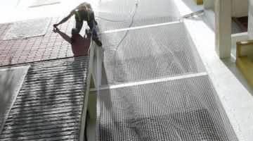 Duct Area Covering Safety Nets in Pune. SandyRaj Building Safety Nets in Pune | Fall Protection Nets Near